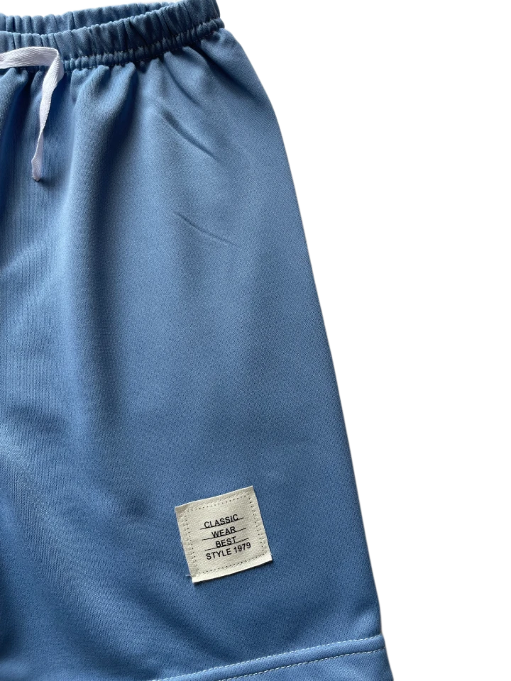 Loose Sky Blue Shorts for Boys