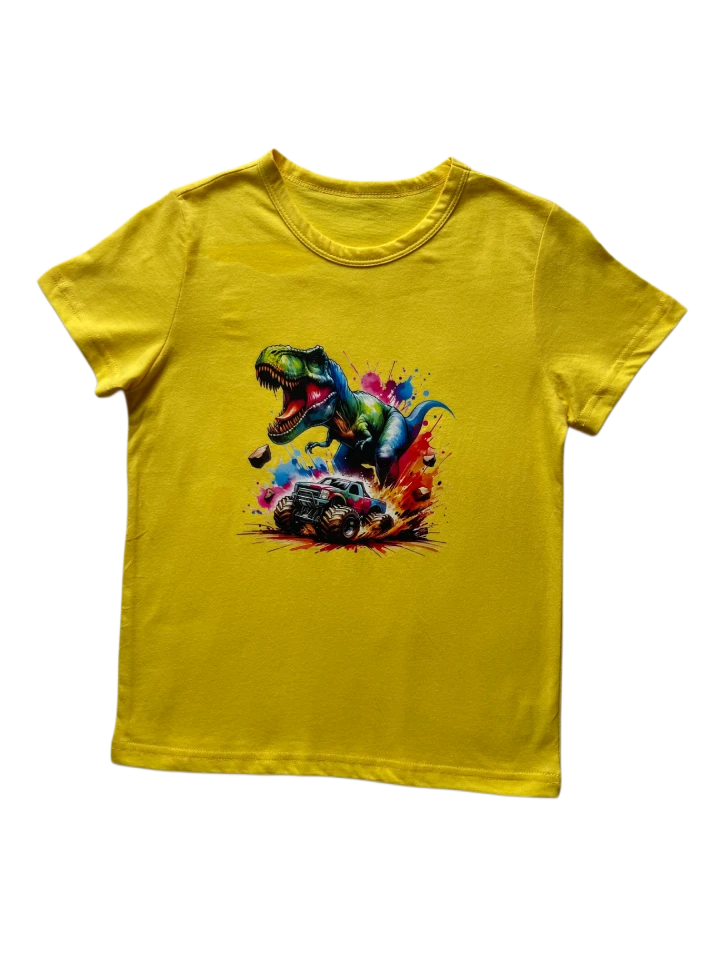 T-Rex & Monster Truck Half Sleeve T-Shirt