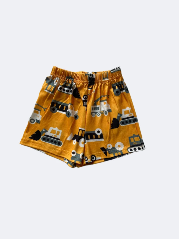 Car Print Orange Clothing Set