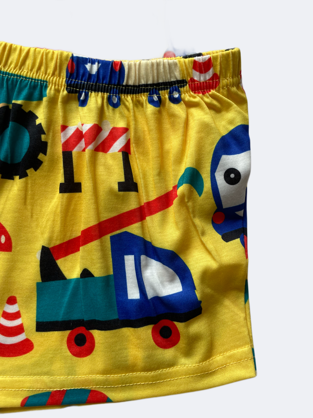 Car Print Yellow Clothing Set